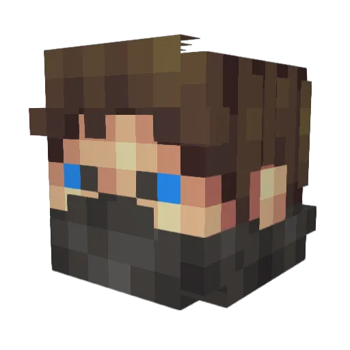 Captain_Dang Minecraft avatar head, 3D render