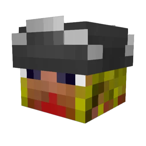 Captain_Delgado Minecraft avatar head, 3D render