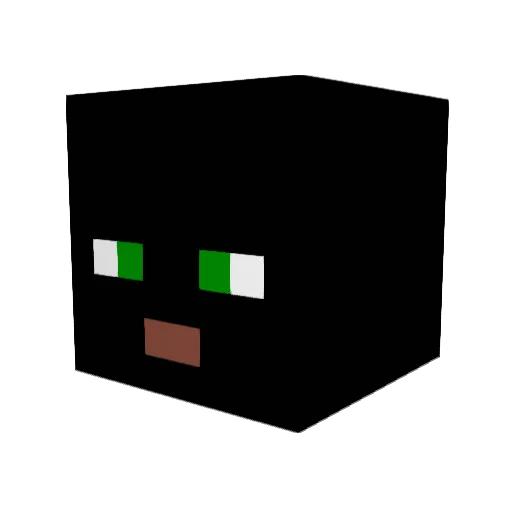 Captain_Genocide Minecraft avatar head, 3D render