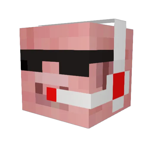 Captain_Greenie Minecraft avatar head, 3D render