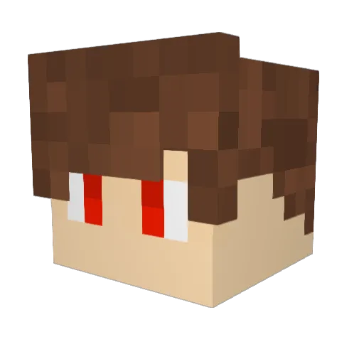 Captain_JibJib Minecraft avatar head, 3D render