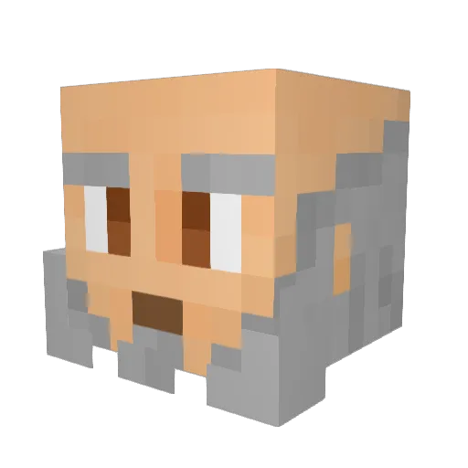 Captain_Karma Minecraft avatar head, 3D render