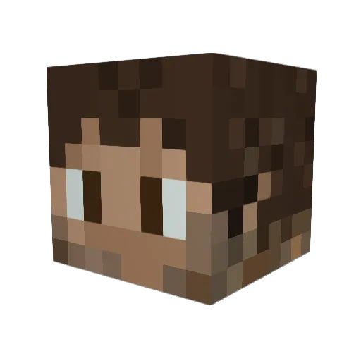 Captain_Katana Minecraft avatar head, 3D render