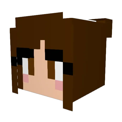Captain_Kati Minecraft avatar head, 3D render