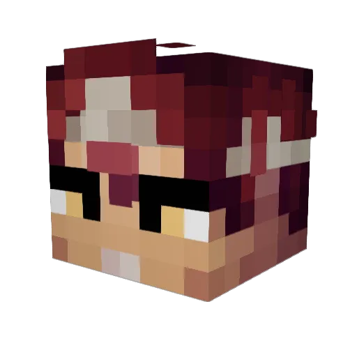 Captain_Kryzone Minecraft avatar head, 3D render