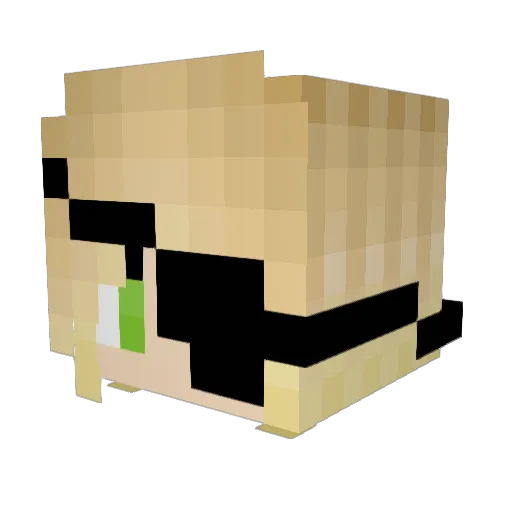 Captain_Marina Minecraft avatar head, 3D render