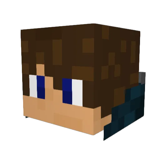 Captain_Moe Minecraft avatar head, 3D render