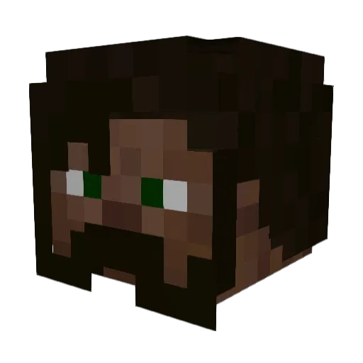 Captain_NA Minecraft avatar head, 3D render