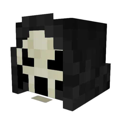 Captain_Pup Minecraft avatar head, 3D render