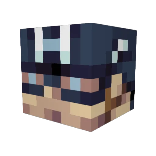 Captain_S_Rogers Minecraft avatar head, 3D render