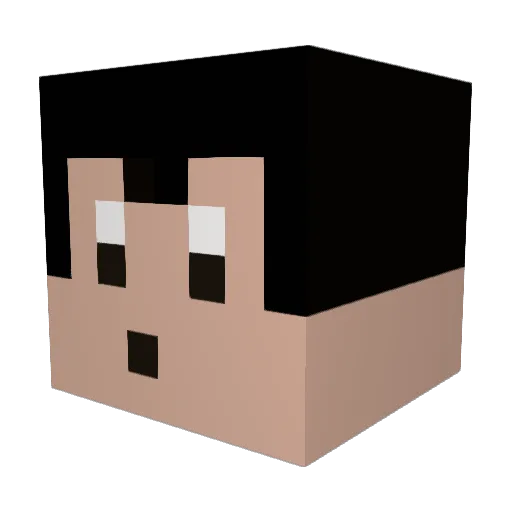 Captain_Shrimp Minecraft avatar head, 3D render