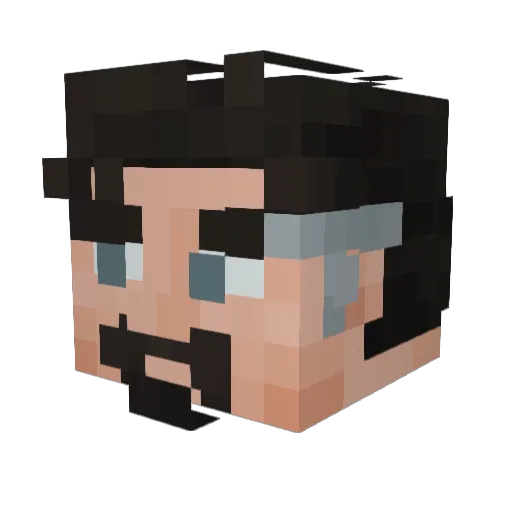 Captain_Swag Minecraft avatar head, 3D render