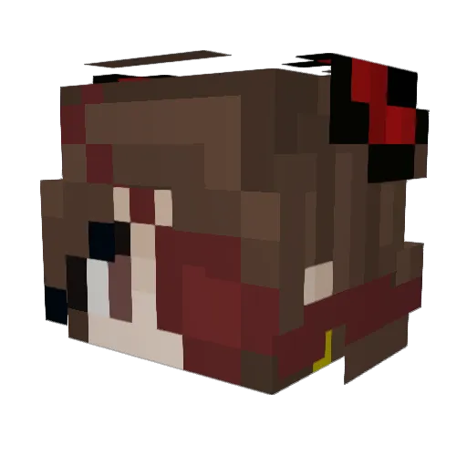 Captain_dottie Minecraft avatar head, 3D render