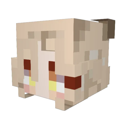 Captaina_Ana Minecraft avatar head, 3D render