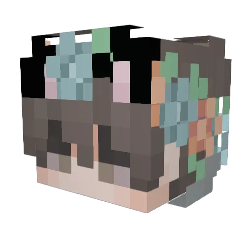 Captaincam18 Minecraft avatar head, 3D render