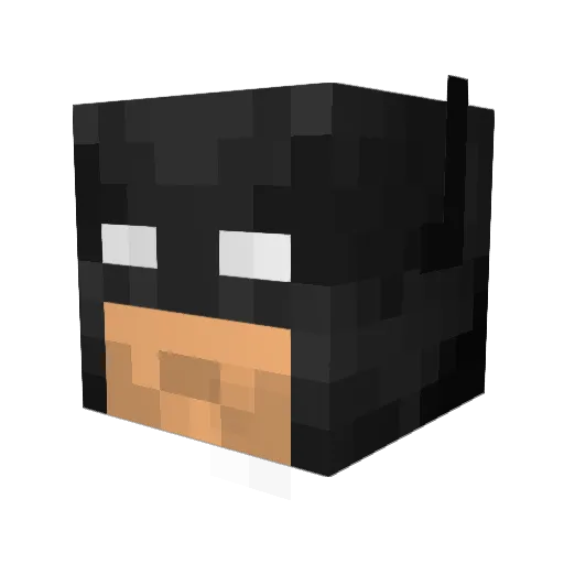 Captainchad747 Minecraft avatar head, 3D render