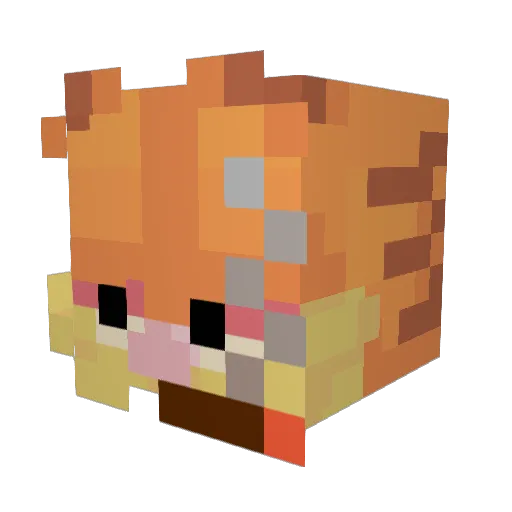 Captaincznt Minecraft avatar head, 3D render