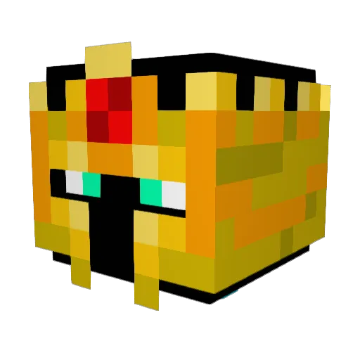 CaptaineChris Minecraft avatar head, 3D render