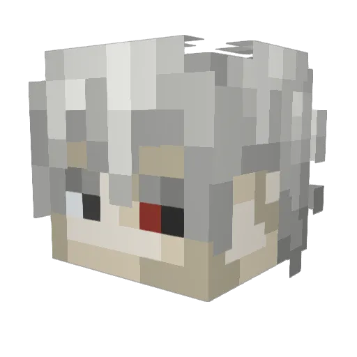 Captainlevi4 Minecraft avatar head, 3D render