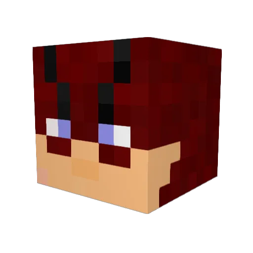 Captainoob83 Minecraft avatar head, 3D render