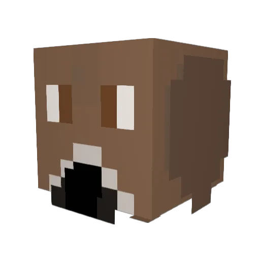 CaptianBISK Minecraft avatar head, 3D render
