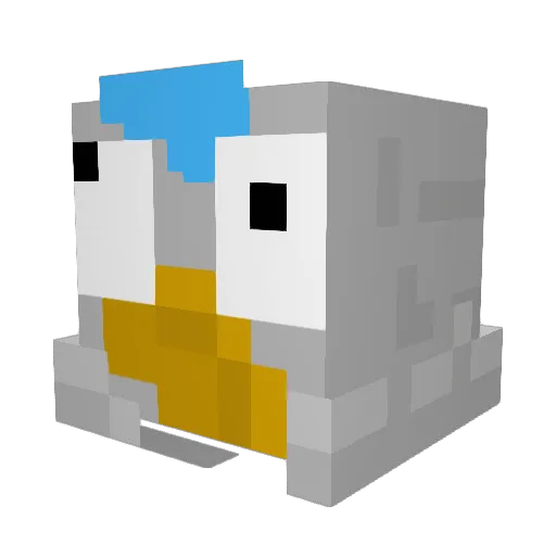 CaptianDumbBoi Minecraft avatar head, 3D render