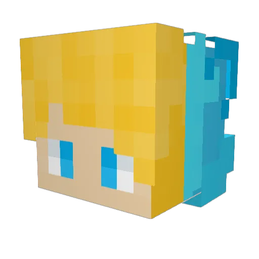 CaptianPerik95 Minecraft avatar head, 3D render