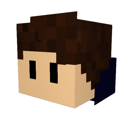 Captian_Fappin Minecraft avatar head, 3D render