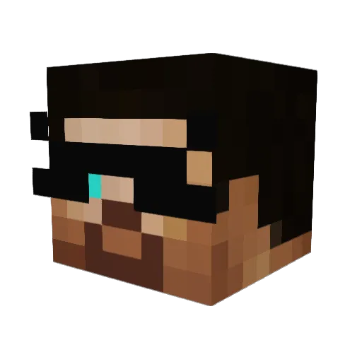 Captin344556 Minecraft avatar head, 3D render