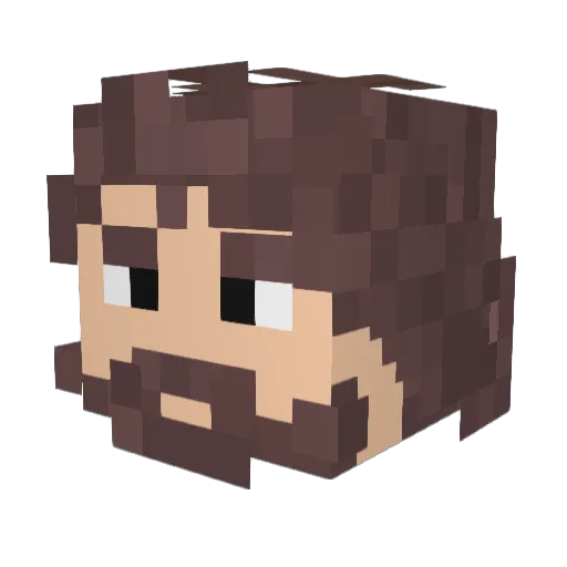 CaptinKade Minecraft avatar head, 3D render