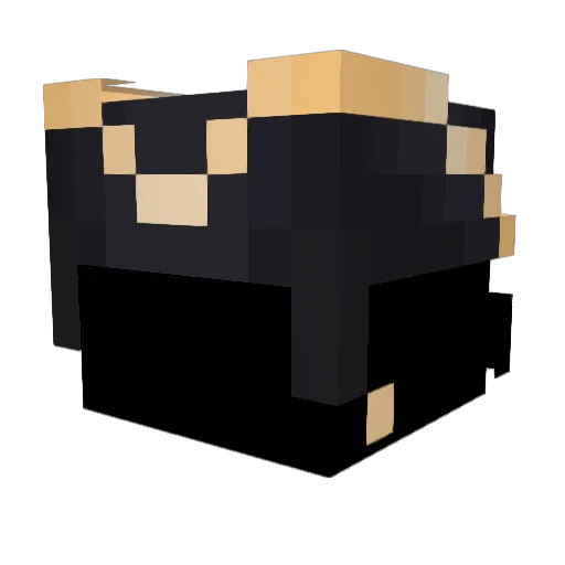 CaptinOrion Minecraft avatar head, 3D render