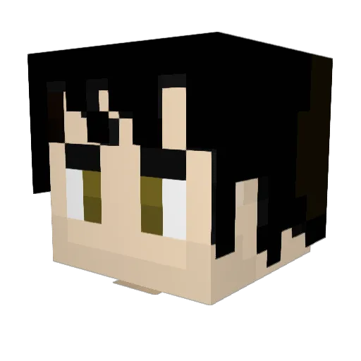 Captin_C Minecraft avatar head, 3D render