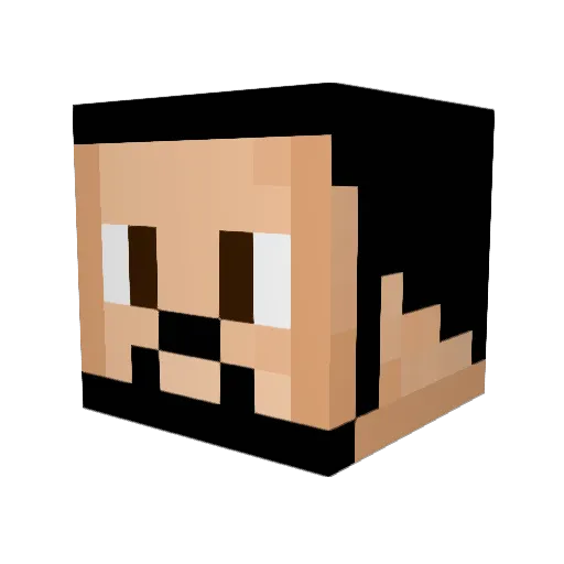 Captin_Ryan Minecraft avatar head, 3D render