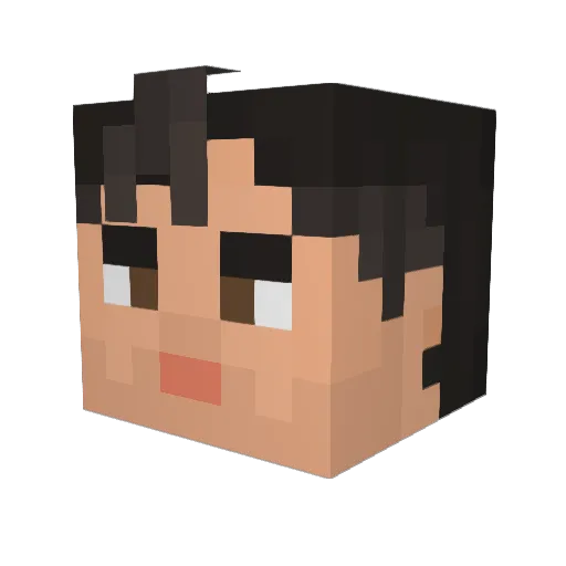Captincool123 Minecraft avatar head, 3D render