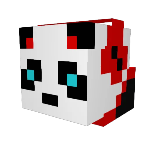 Captivati0n Minecraft avatar head, 3D render