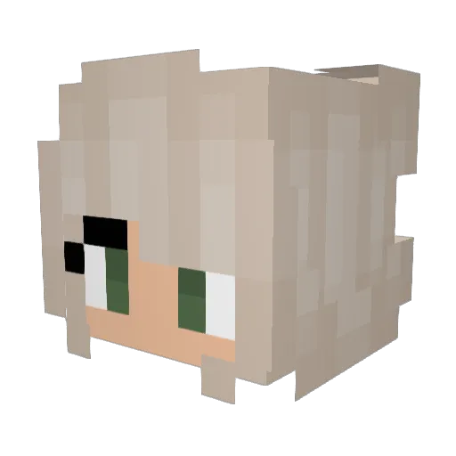CaptivatingChaos Minecraft avatar head, 3D render