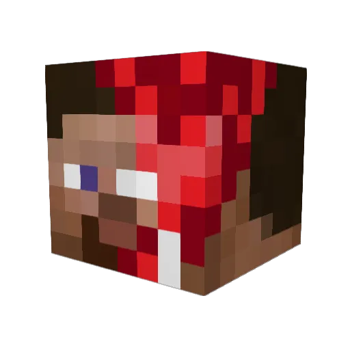 CaptnBiscuits Minecraft avatar head, 3D render