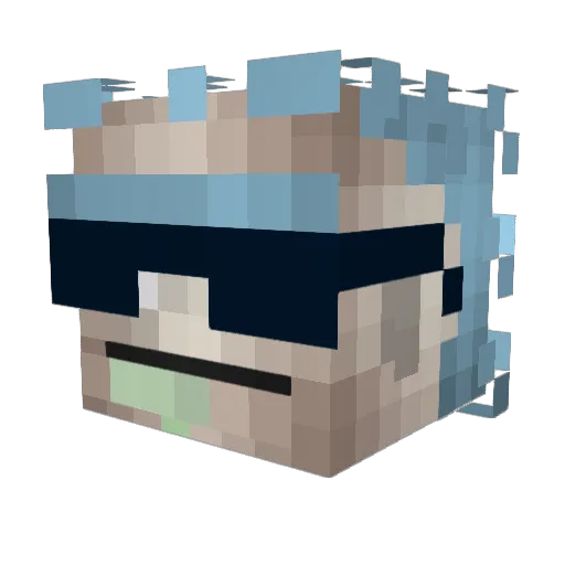 CaptnElmo Minecraft avatar head, 3D render