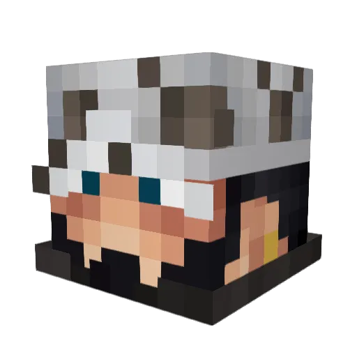 CaptnJ4ck Minecraft avatar head, 3D render