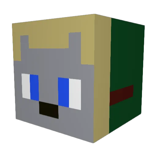 CaptnJack19 Minecraft avatar head, 3D render