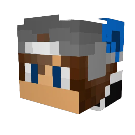 CaptnKelle Minecraft avatar head, 3D render