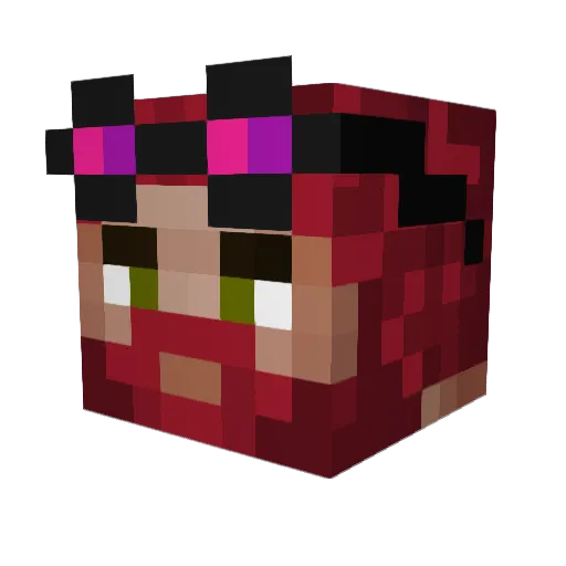 CaptnKirk29 Minecraft avatar head, 3D render