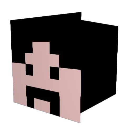 Captnftw Minecraft avatar head, 3D render