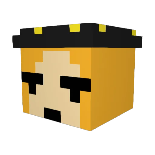 Captor2012 Minecraft avatar head, 3D render