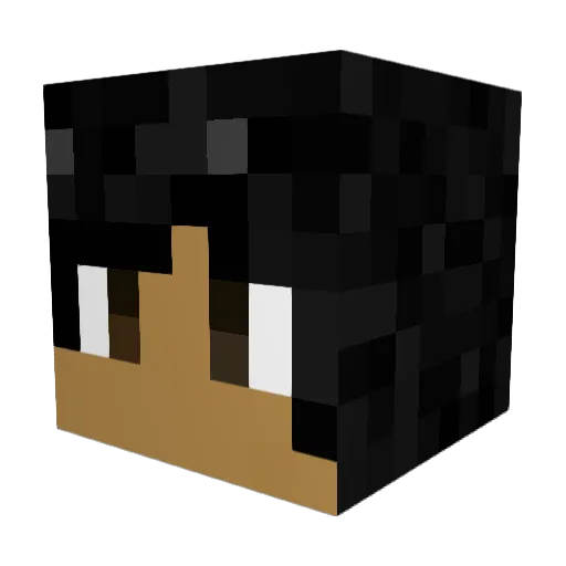 Capuccino777 Minecraft avatar head, 3D render