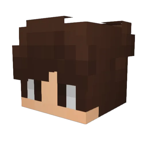 Capucio Minecraft avatar head, 3D render