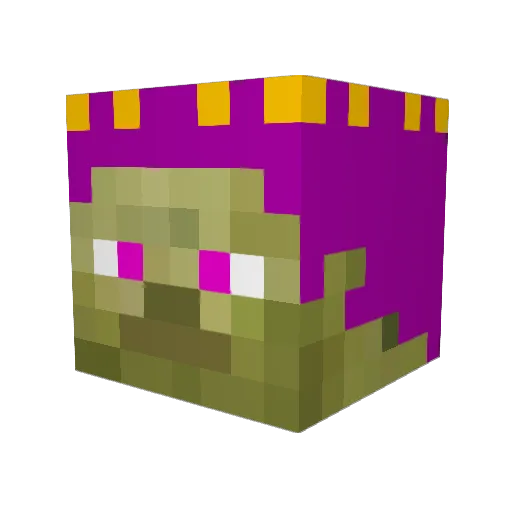 CaputLupis Minecraft avatar head, 3D render