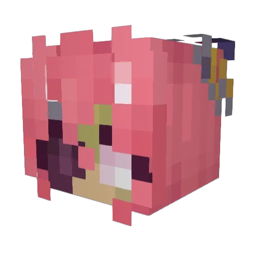 CapyZzz_ Minecraft avatar head, 3D render