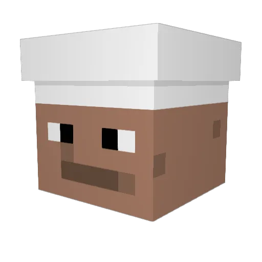 Capybar4ik Minecraft avatar head, 3D render