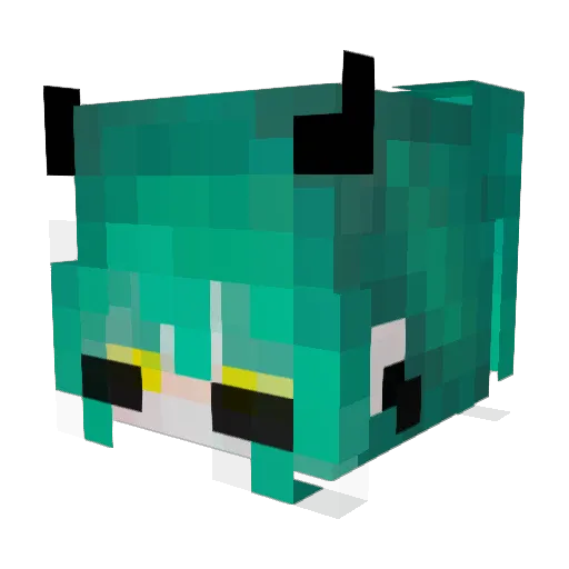 Capybara023 Minecraft avatar head, 3D render